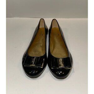 Kate Spade Tock Black Patent Leather with Bow Ballet Flats  Size 7.5